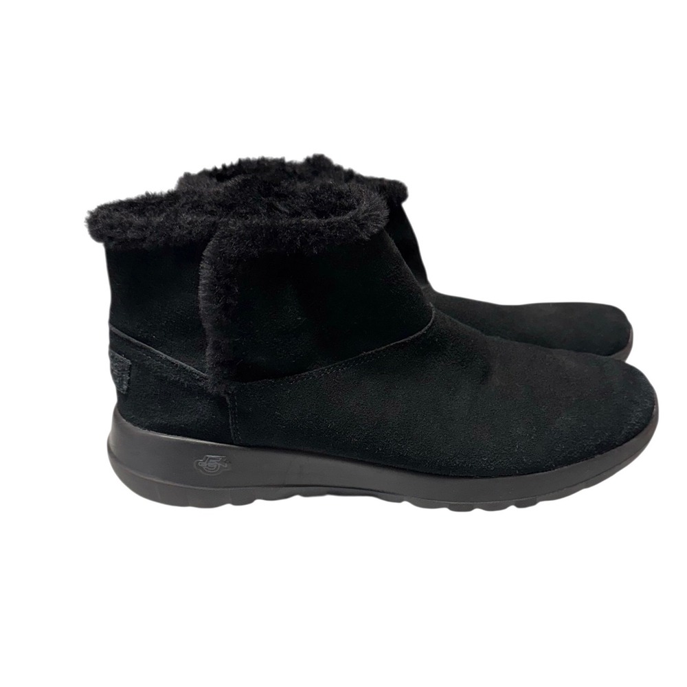 Skechers Womens On-The-Go
Joy Bundle Up Boots Black #15501 Sz 8.5 Suede Faux Fur